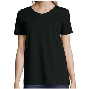 NWT Hanes Relaxed Fit Women's V-Neck T-Shirt Sz 2X